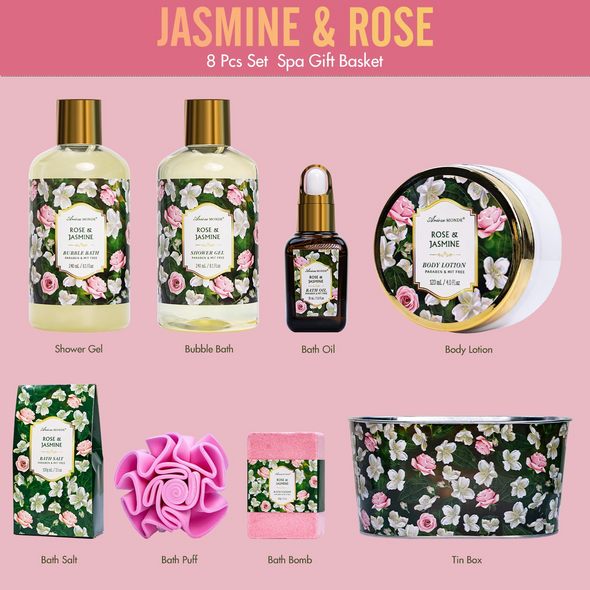 Rose & Jasmine Beauty & Personal Care Set