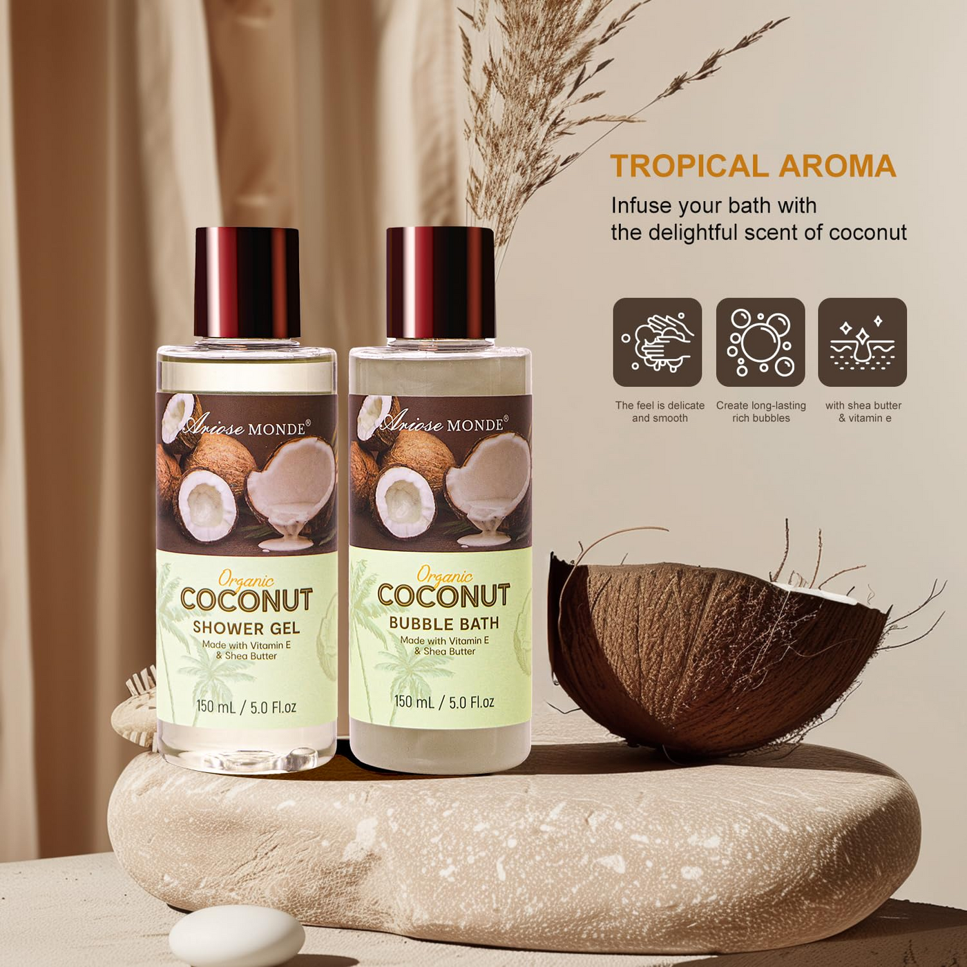 coconut palm bath and body works Coconut Bath Gift Set for Women – ArioseMonde