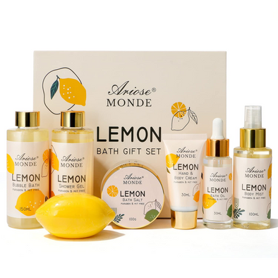 Lemon Scent  Bath and Body Gift Box for Women