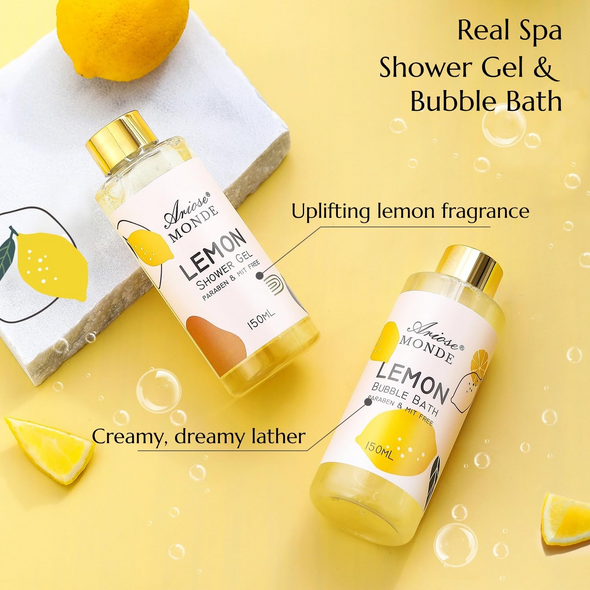 Lemon Scent  Bath and Body Gift Box for Women