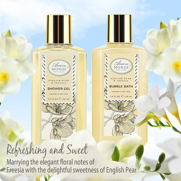 English Pear & Freesia Fragrance Bath Gift Basket