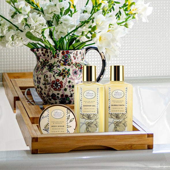 English Pear & Freesia Fragrance Bath Gift Basket