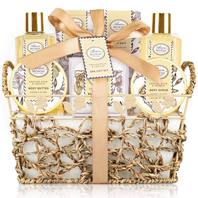 English Pear & Freesia Fragrance Bath Gift Basket