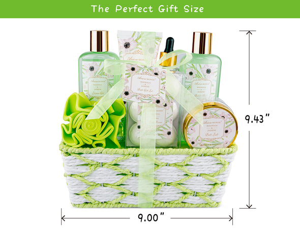 Magnolia and Jasmine Scent Home Spa Basket Set