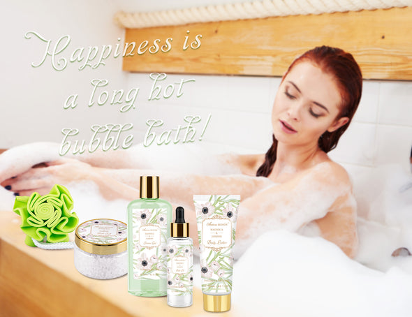 Magnolia and Jasmine Scent Home Spa Basket Set