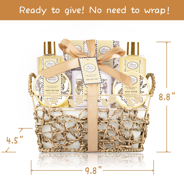 English Pear & Freesia Fragrance Bath Gift Basket