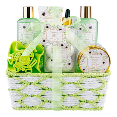 Bath Spa Basket Gift Set for Women 8 Pcs - ariosemondegift