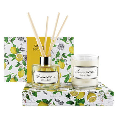 Fragrance Diffuser & Scented Candle Gift Set - ariosemondegift