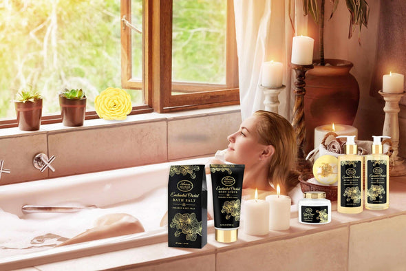 GIFT BATH & SHOWER SPA BASKET ORCHID GIFT SET - ariosemondegift